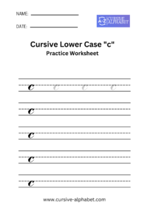 Cursive Lowercase c